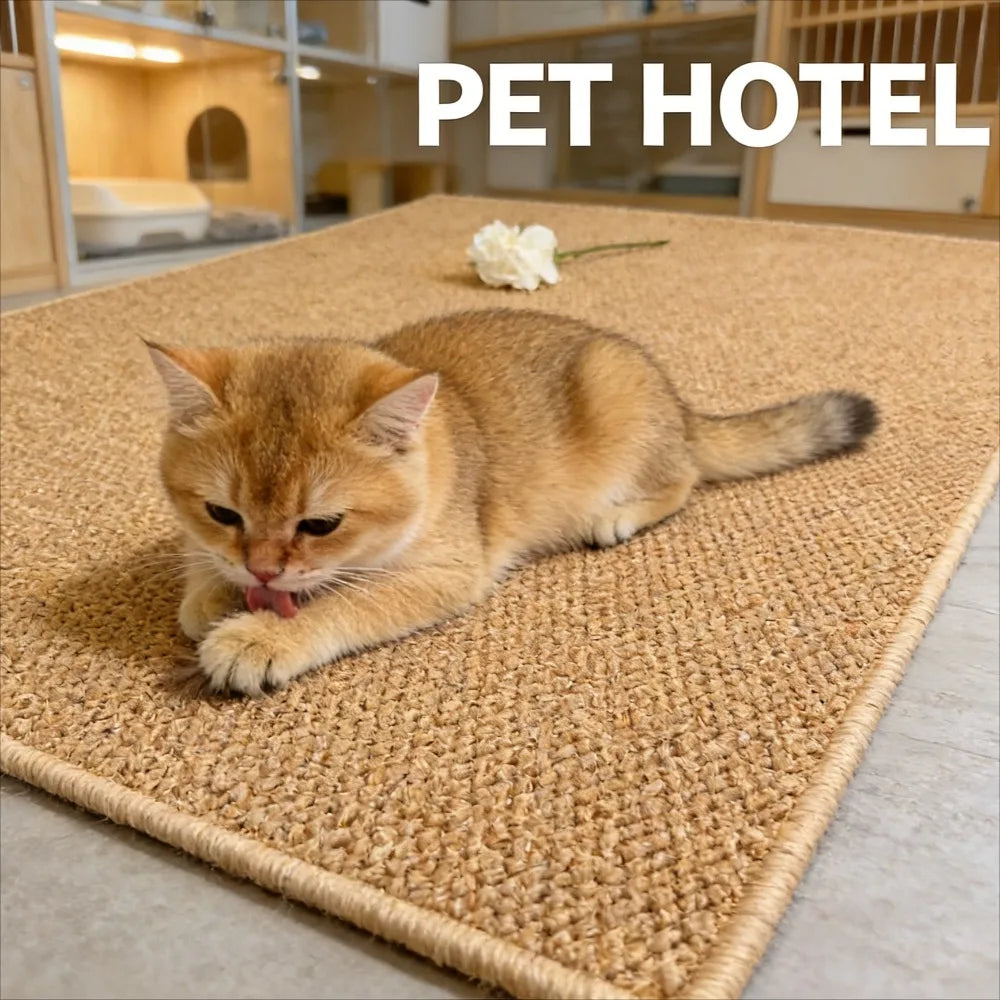 2026 1pc Cat Scratching Mat Sisal Like Wear Resistant Non Slip Stable For All Seasons Grinding Claw cat scratch