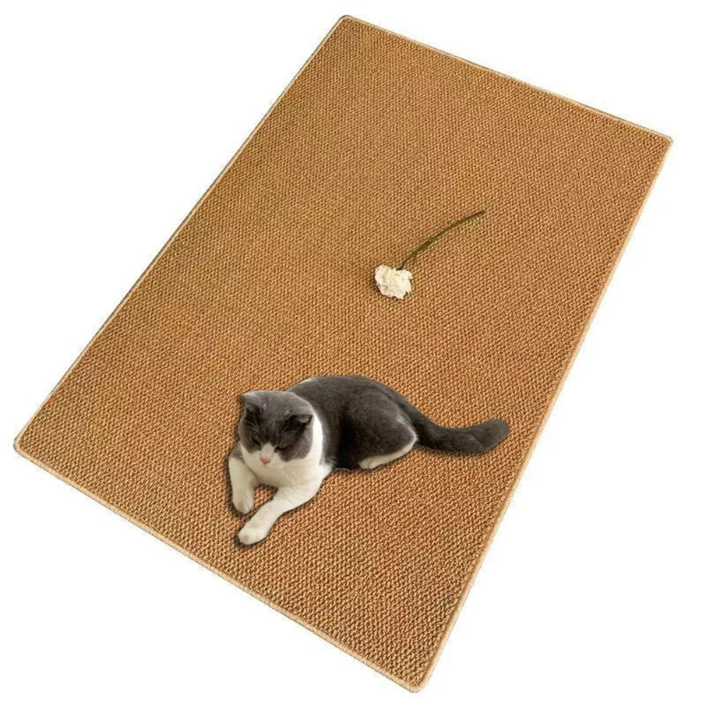 2026 1pc Cat Scratching Mat Sisal Like Wear Resistant Non Slip Stable For All Seasons Grinding Claw cat scratch